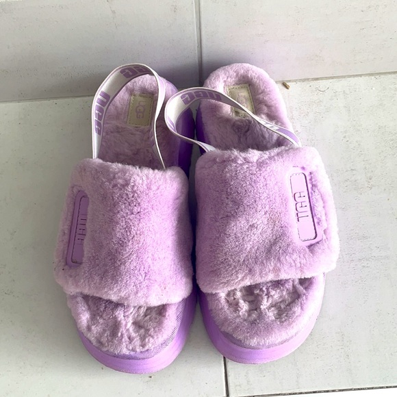 Lavender platform ugh slip on - Picture 2 of 5